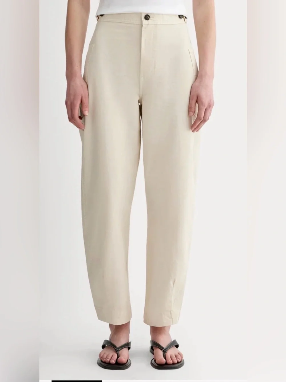 New Everlane THE FATIGUE BARREL PANT in Birch Size 0